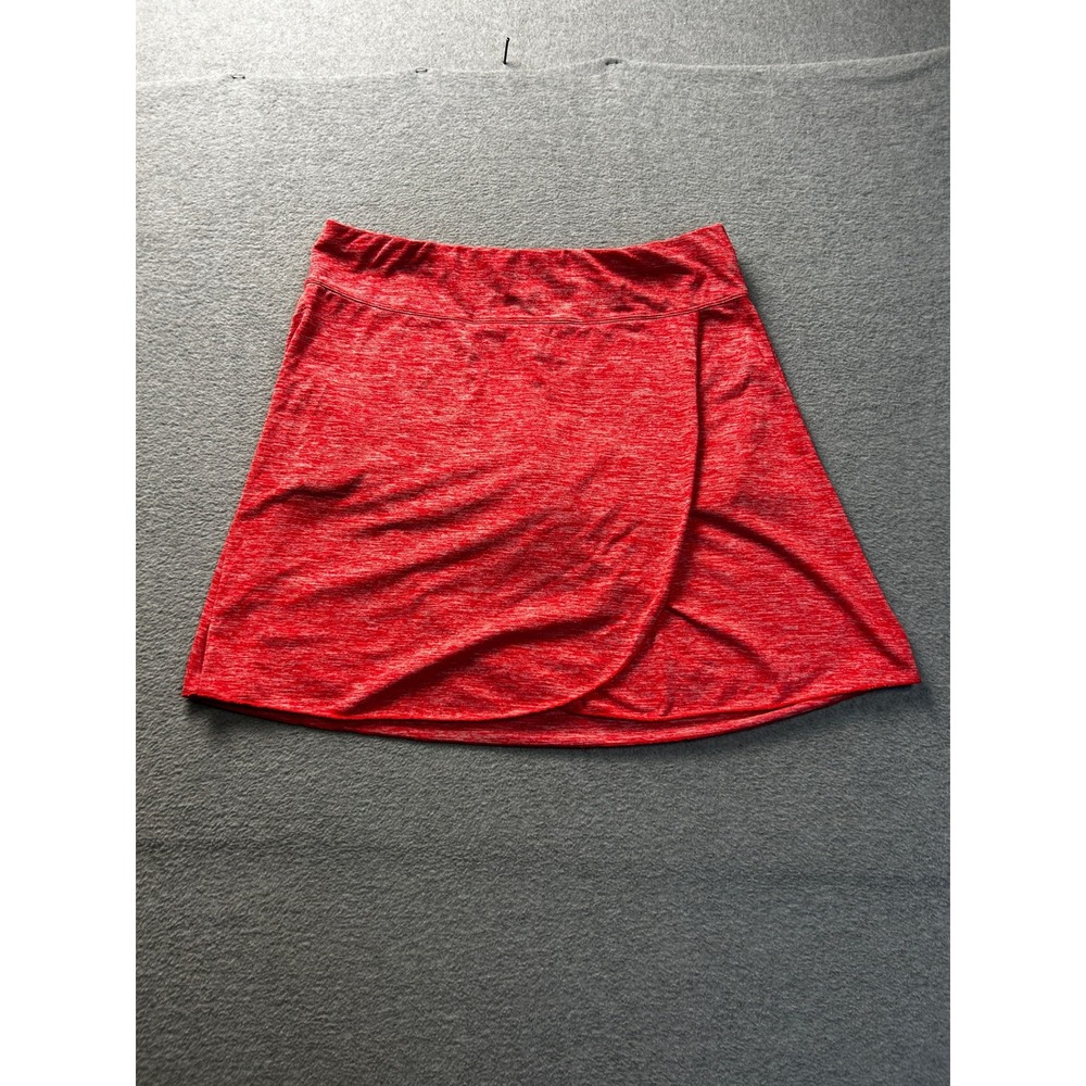 Skort Womens M Red Athletic Tennis Running Workout Skirt Built In Shorts Ixspa